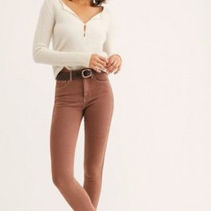 Earthen Raw High Rise Jegging